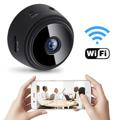 Mini Câmera WiFi HD Vision - Tempo Real e Visão Noturna