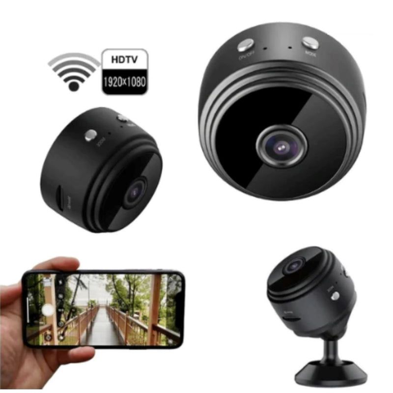Mini Câmera WiFi HD Vision - Tempo Real e Visão Noturna